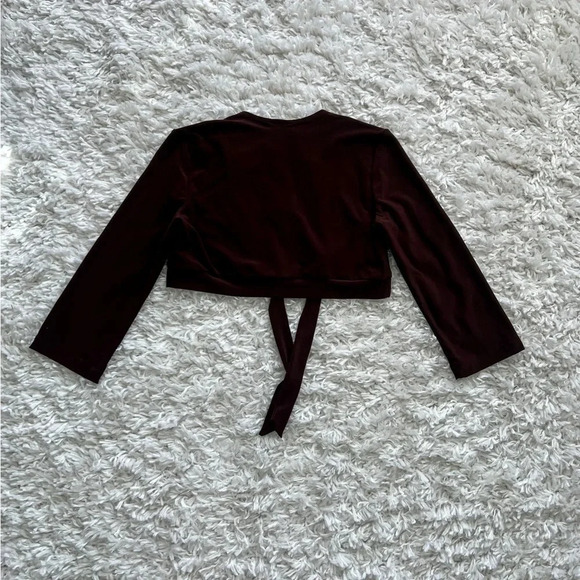 Vintage 90’s Brown Wrap Shrug - Picture 7 of 9